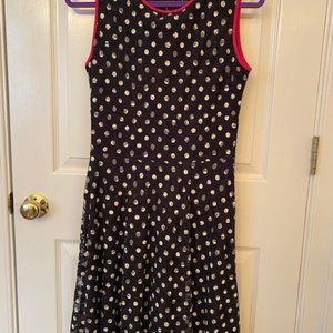 Tiana Sleeveless polka dot dress